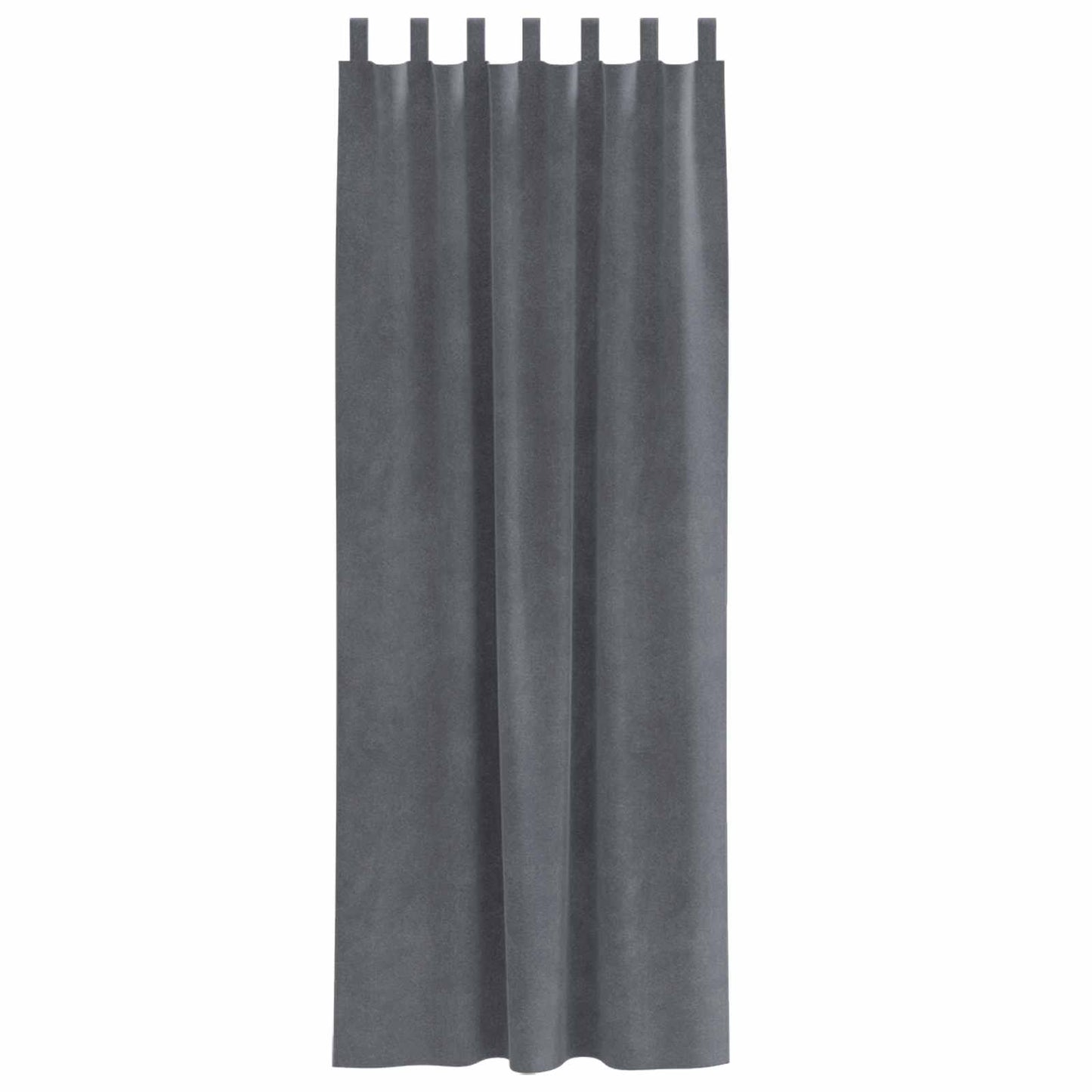 Tende oscuranti 2 pcs Grigio chiaro 140 x 225 cm Velluto | homemem39