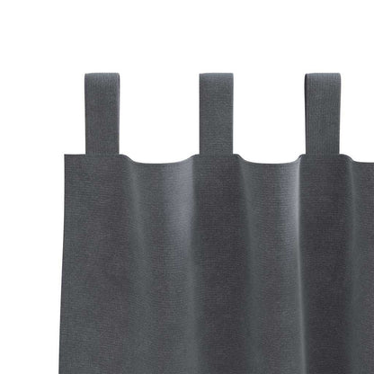 Tende oscuranti 2 pcs Grigio chiaro 140 x 245 cm Velluto | homemem39