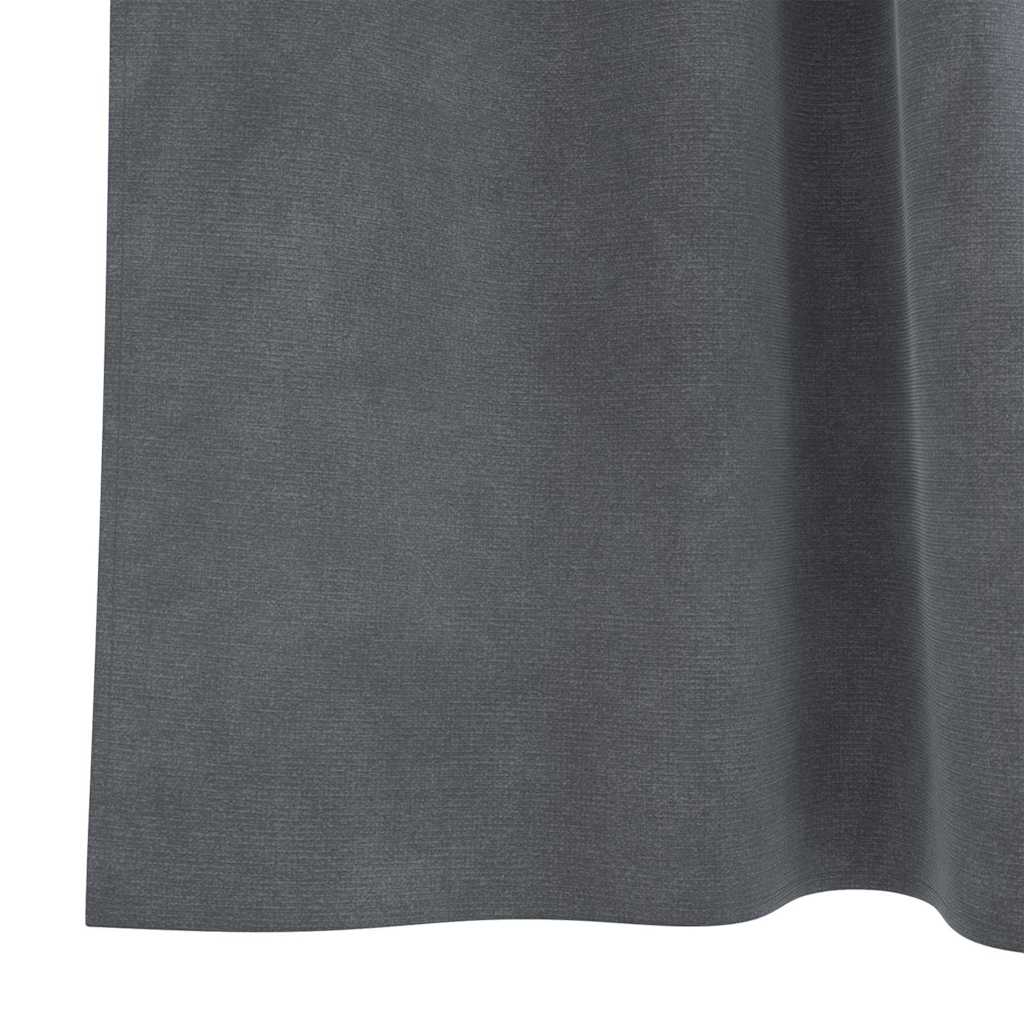 Tende oscuranti 2 pcs Grigio chiaro 140 x 245 cm Velluto | homemem39