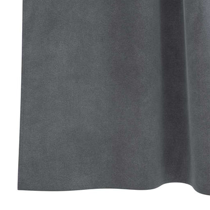Tende oscuranti 2 pcs Grigio chiaro 140 x 245 cm Velluto | homemem39