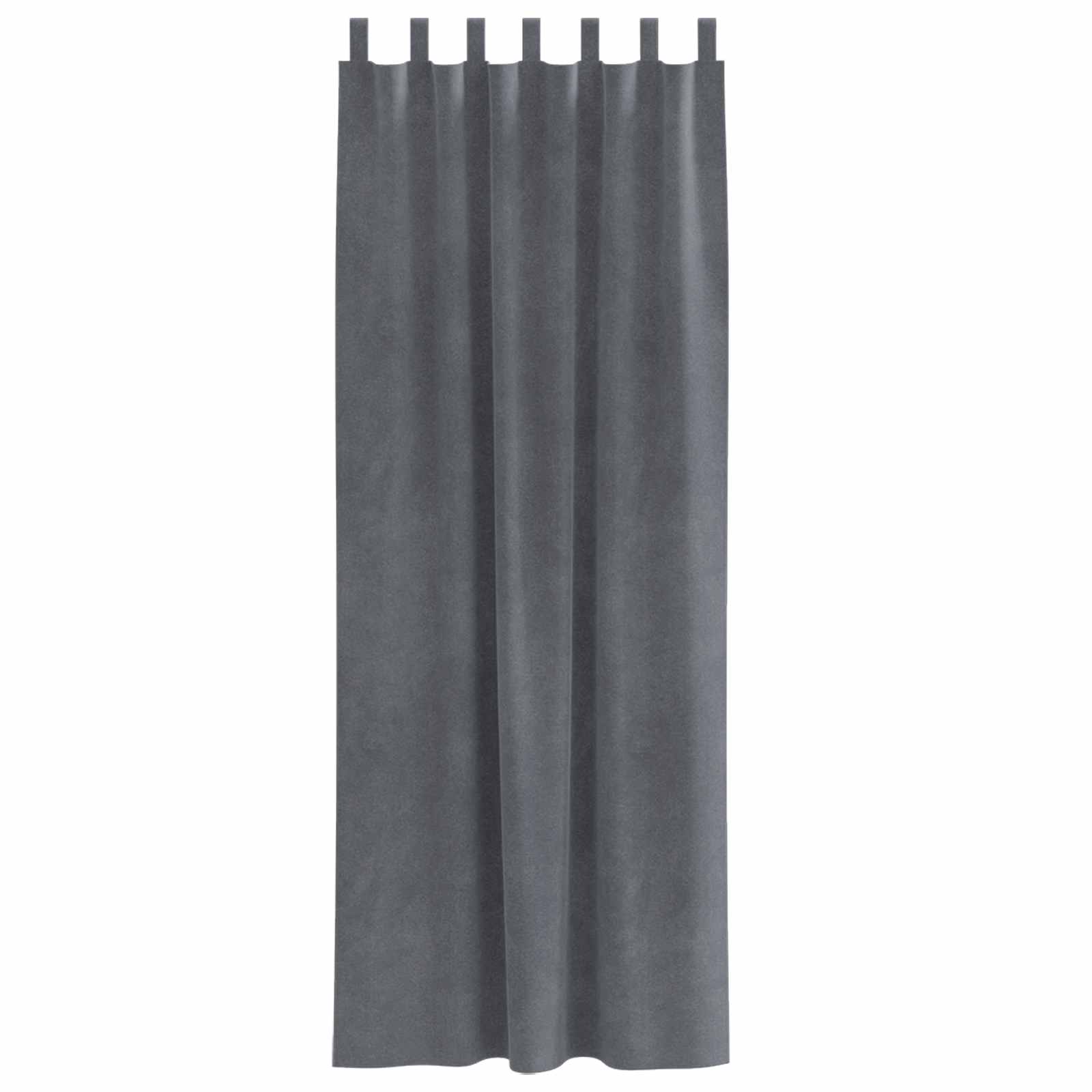 Tende oscuranti 2 pcs Grigio chiaro 140 x 260 cm Velluto | homemem39