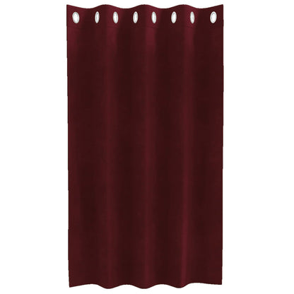 Tende oscuranti 2 pcs Rosso Vino 140 x 140 cm Velluto