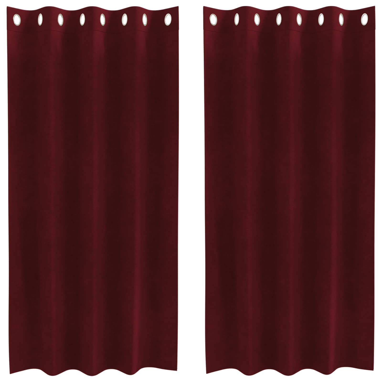 Tende oscuranti 2 pcs Rosso Vino 140 x 175 cm Velluto | homemem39