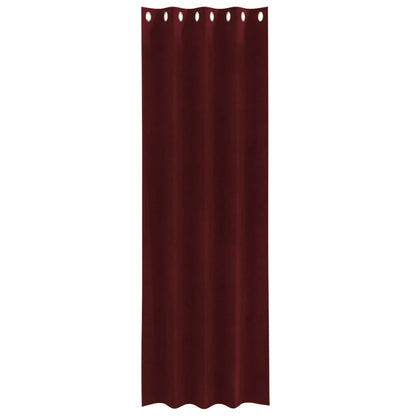 Tende oscuranti 2 pcs Rosso Vino 140 x 225 cm Velluto | homemem39