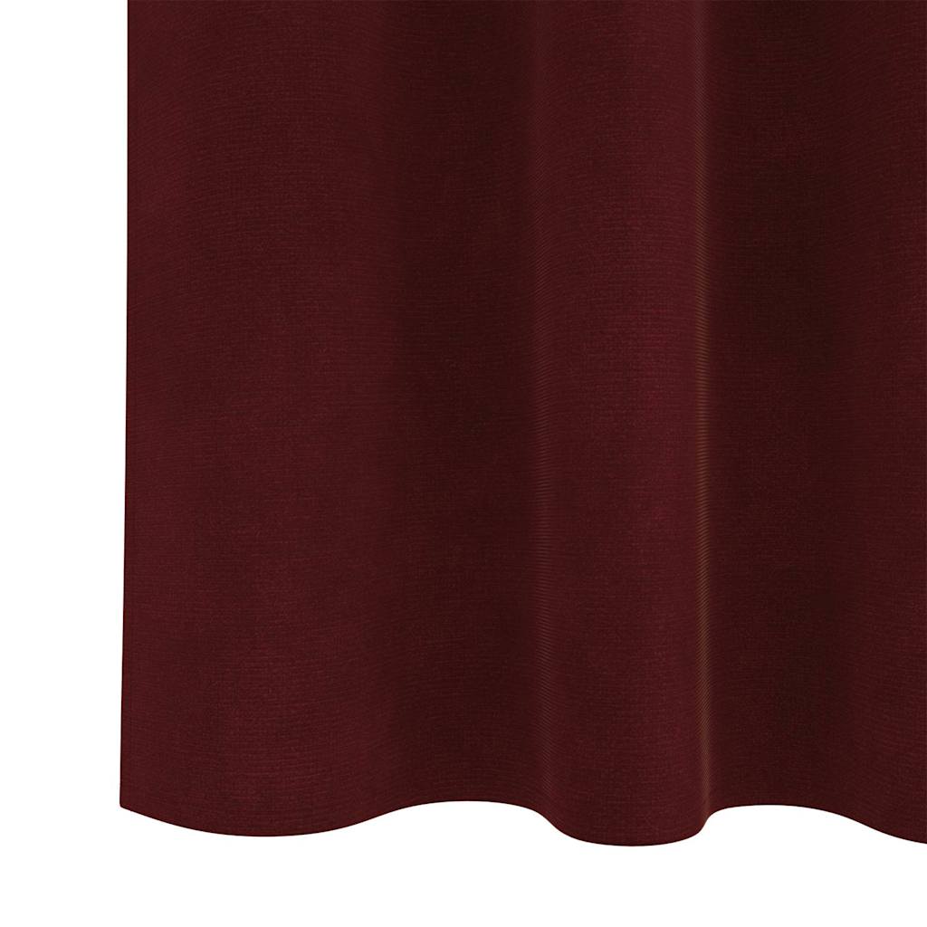 Tende oscuranti 2 pcs Rosso Vino 140 x 225 cm Velluto