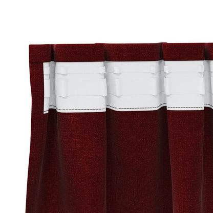 Tende oscuranti 2 pcs Rosso Vino 140 x 245 cm Velluto