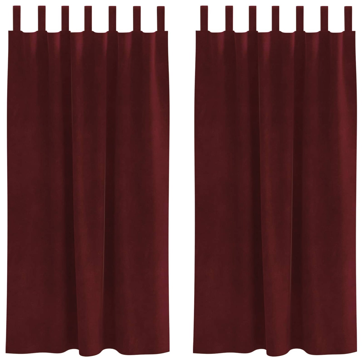 Tende oscuranti 2 pcs Rosso Vino 140 x 175 cm Velluto