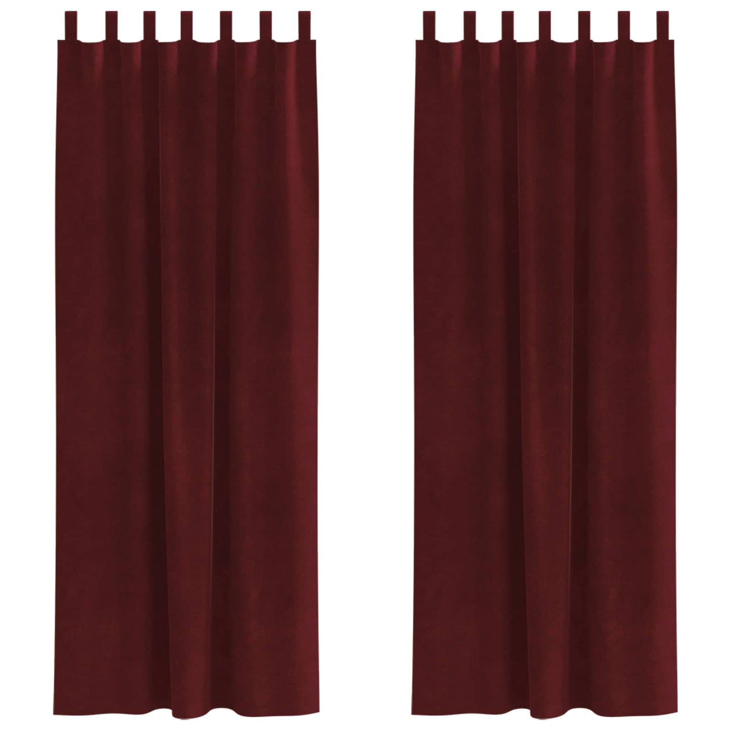 Tende oscuranti 2 pcs Rosso Vino 140 x 225 cm Velluto | homemem39