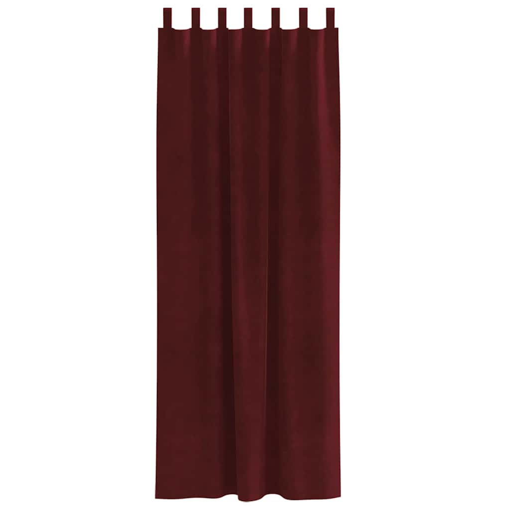 Tende oscuranti 2 pcs Rosso Vino 140 x 260 cm Velluto