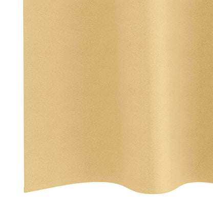 Tende Blackout con Anelli 2 pcs Beige 175 x 140 cm Poliestere | homemem39