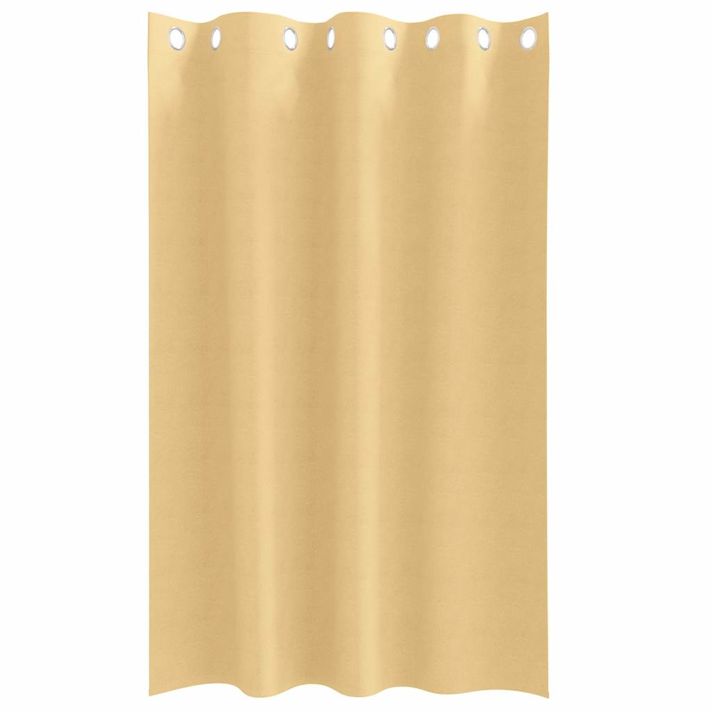 Tende Blackout con Anelli 2 pcs Beige 175 x 140 cm Poliestere | homemem39