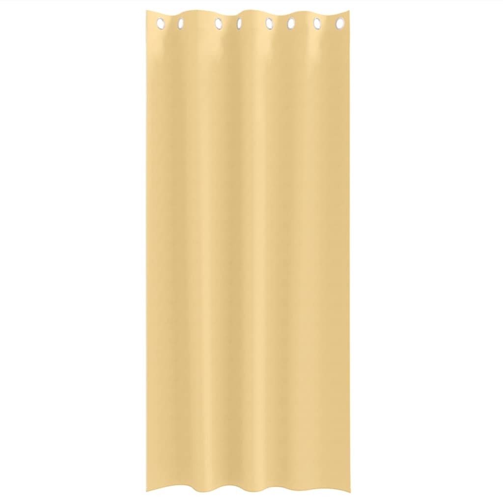 Tende Blackout con Anelli 2 pcs Beige 225 x 140 cm Poliestere | homemem39