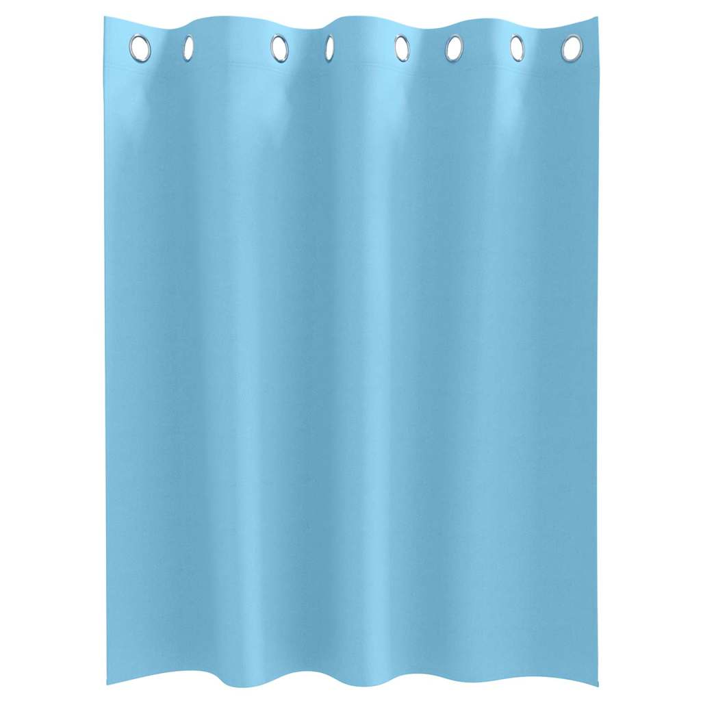 Tende Blackout con Anelli 2 pcs Blu Chiaro 140 x 140 cm | homemem39