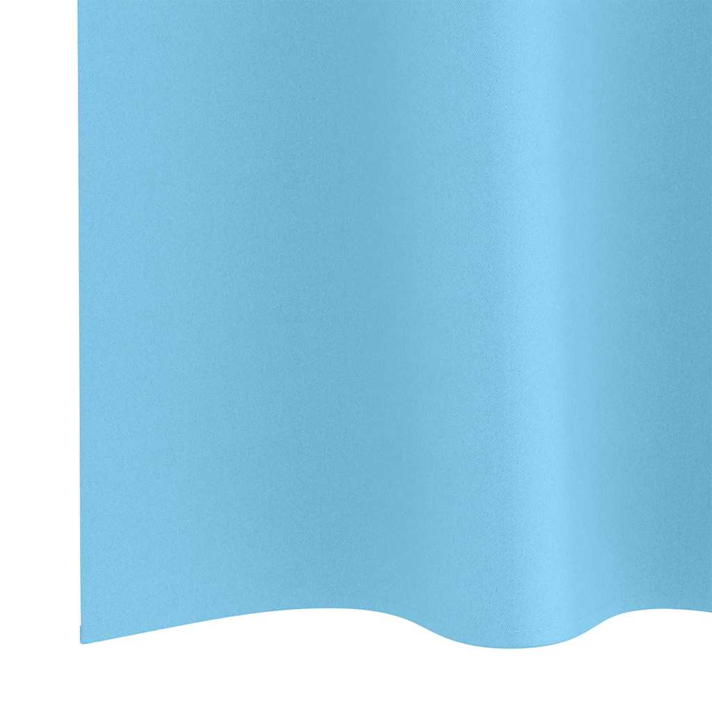 Tende Blackout con Anelli 2 pcs Blu Chiaro 175 x 140 cm | homemem39