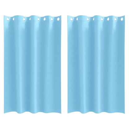 Tende Blackout con Anelli 2 pcs Blu Chiaro 175 x 140 cm | homemem39