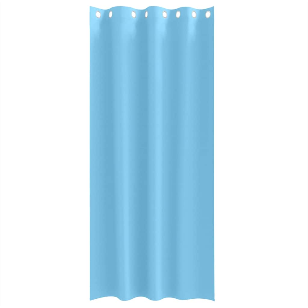 Tende Blackout con Anelli 2 pcs Blu Chiaro 245 x 140 cm | homemem39