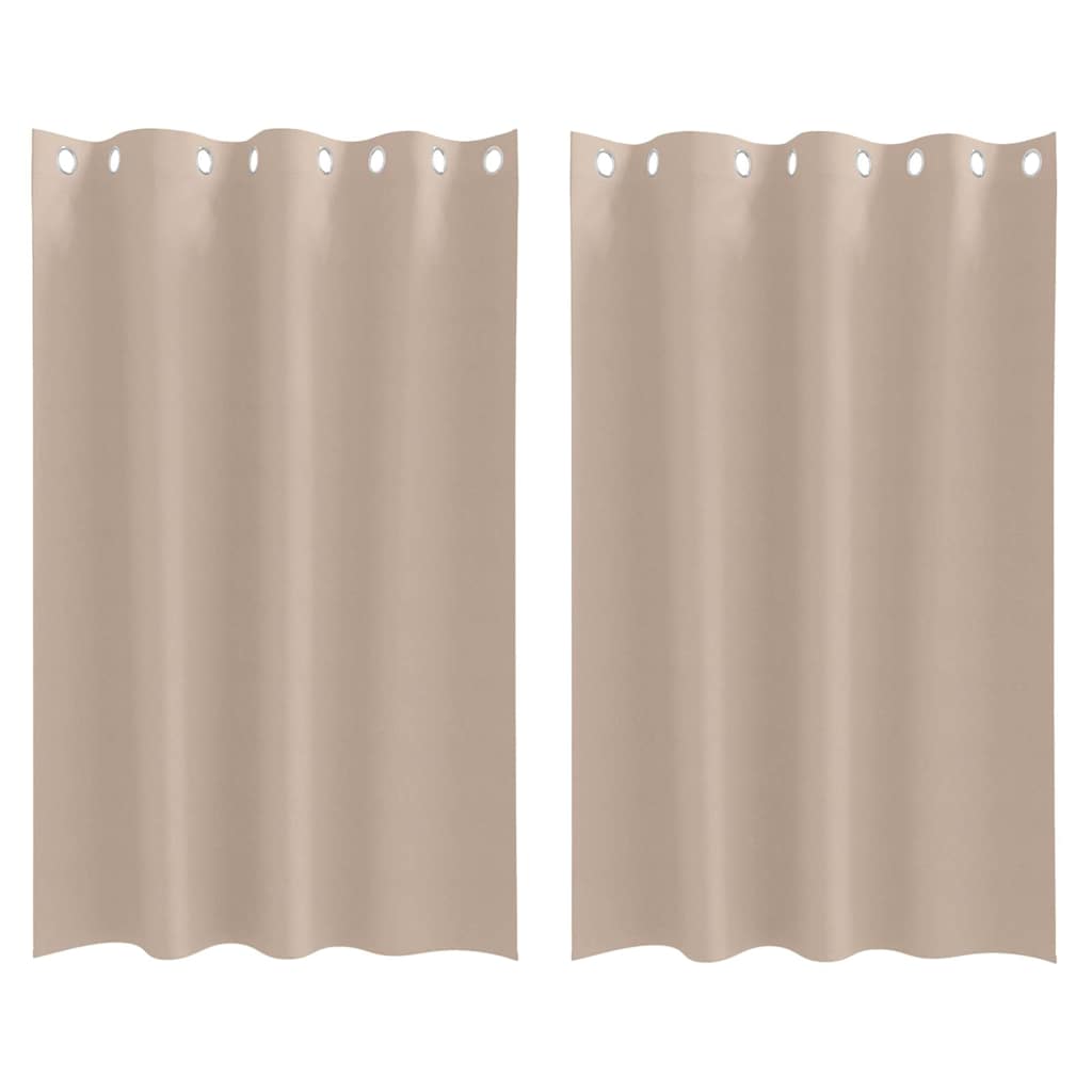 Tende Blackout con Anelli 2 pcs Talpa 175 x 140 cm Poliestere | homemem39