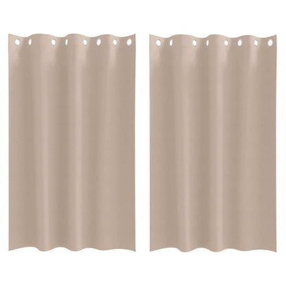 Tende Blackout con Anelli 2 pcs Talpa 175 x 140 cm Poliestere | homemem39