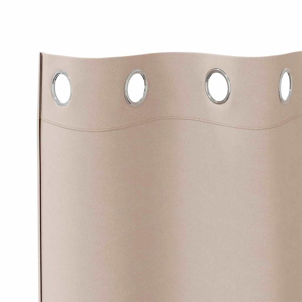 Tende Blackout con Anelli 2 pcs Talpa 225 x 140 cm Poliestere | homemem39