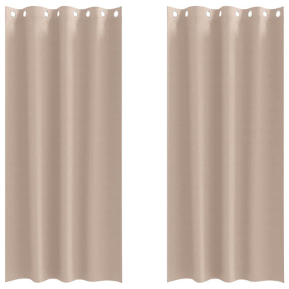 Tende Blackout con Anelli 2 pcs Talpa 260 x 140 cm Poliestere