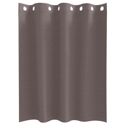 Tende Blackout con Anelli 2 pcs Marrone Scuro 140 x 140 cm | homemem39