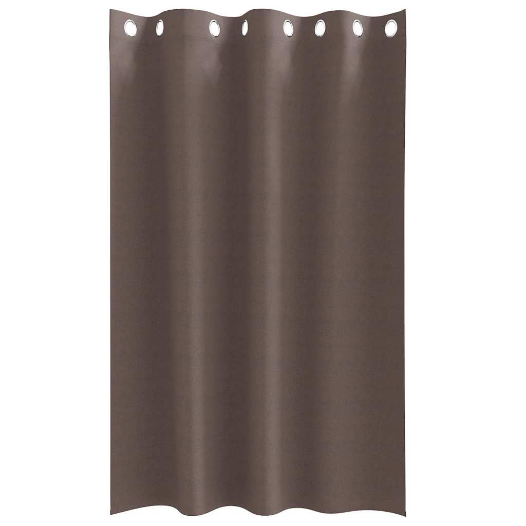 Tende Blackout con Anelli 2 pcs Marrone Scuro 175 x 140 cm | homemem39