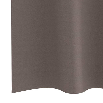 Tende Blackout con Anelli 2 pcs Marrone Scuro 245 x 140 cm | homemem39