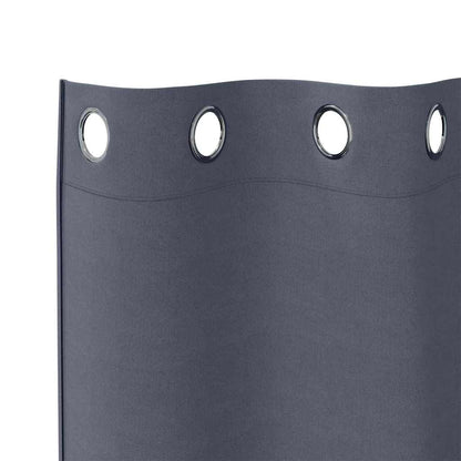 Tende Blackout con Anelli 2 pcs Antracite 175 x 140 cm | homemem39