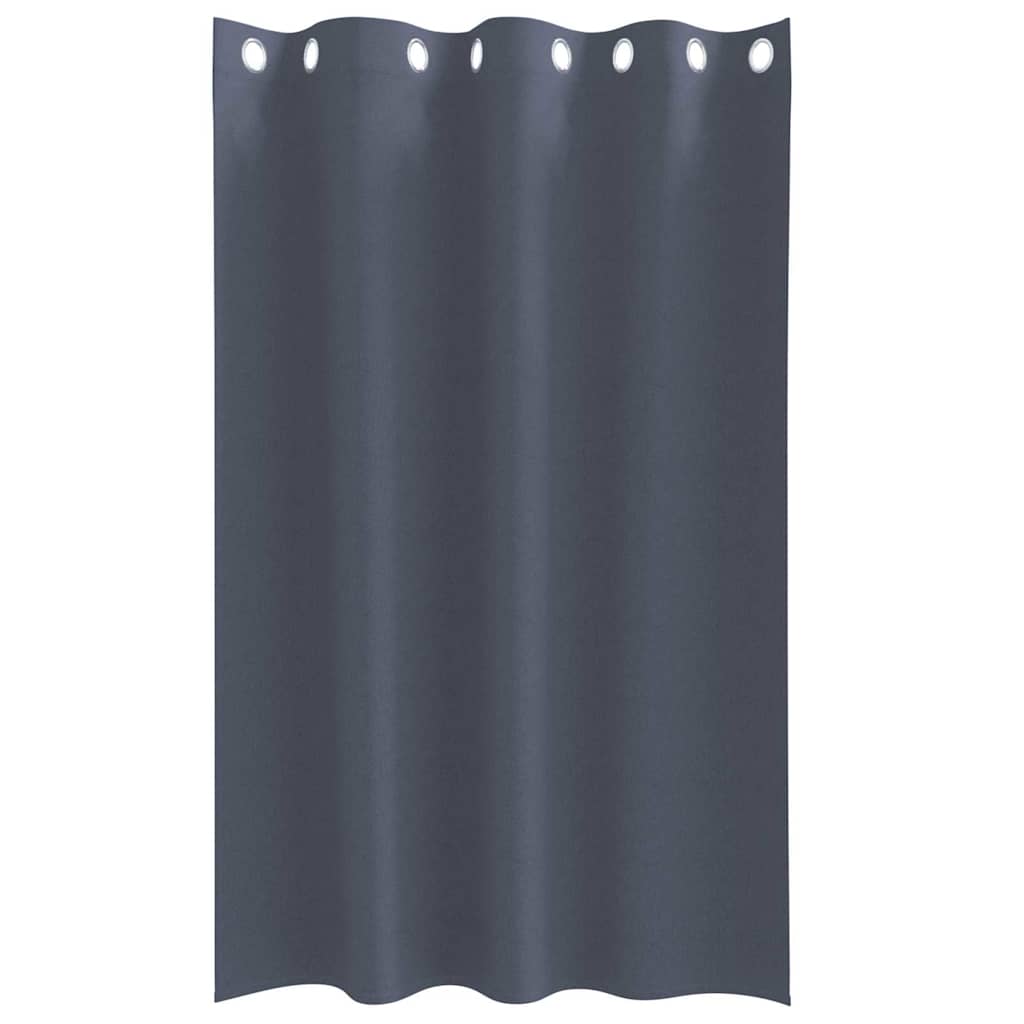 Tende Blackout con Anelli 2 pcs Antracite 175 x 140 cm | homemem39