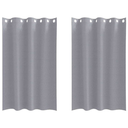 Tende Blackout con Anelli 2 pcs Grigio chiaro 175 x 140 cm | homemem39