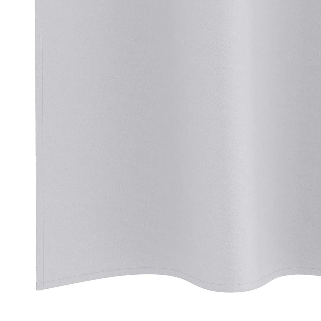 Tende Blackout con Anelli 2 pcs Grigio Chiaro 225 x 140 cm