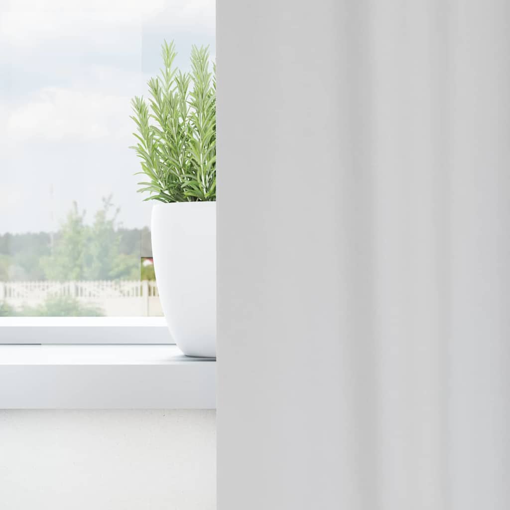 Tende Blackout con Anelli 2 pcs Grigio Chiaro 245 x 140 cm