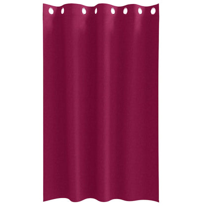 Tende Blackout con Anelli 2 pcs Rosso Vino 175 x 140 cm | homemem39