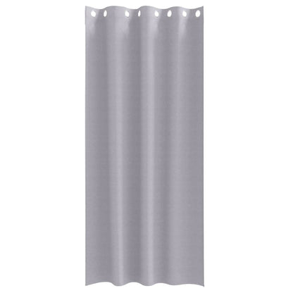 Tende Blackout con Anelli 2 pcs Grigio Metallico 245 x 140 cm