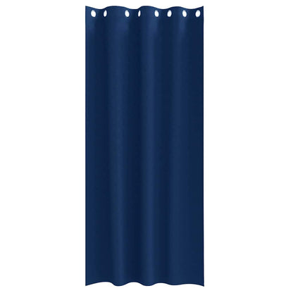 Tende Blackout con Anelli 2 pcs Blu Scuro 225 x 140 cm | homemem39