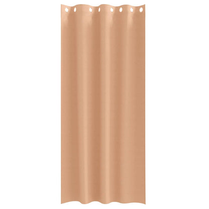 Tende Blackout con Anelli 2 pcs Marrone Chiaro 225 x 140 cm | homemem39