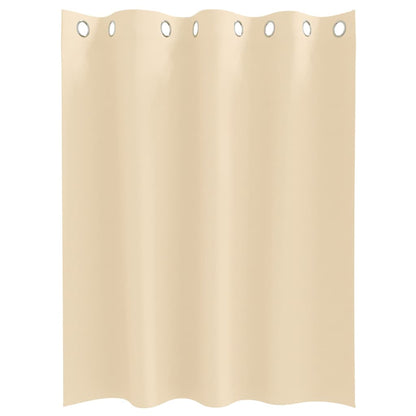 Tende Blackout con Anelli 2 pcs Crema 140 x 140 cm Poliestere | homemem39