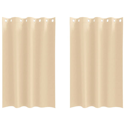 Tende Blackout con Anelli 2 pcs Crema 175 x 140 cm Poliestere | homemem39