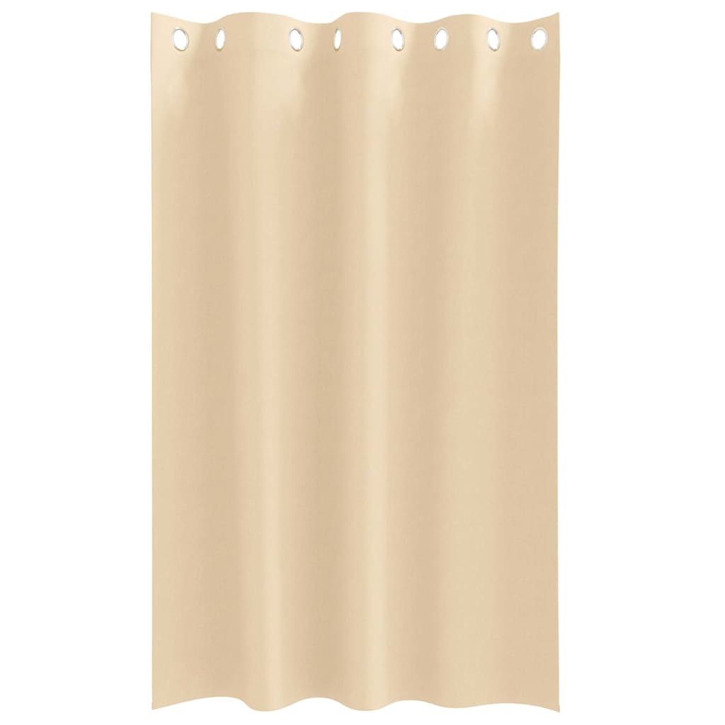 Tende Blackout con Anelli 2 pcs Crema 175 x 140 cm Poliestere | homemem39
