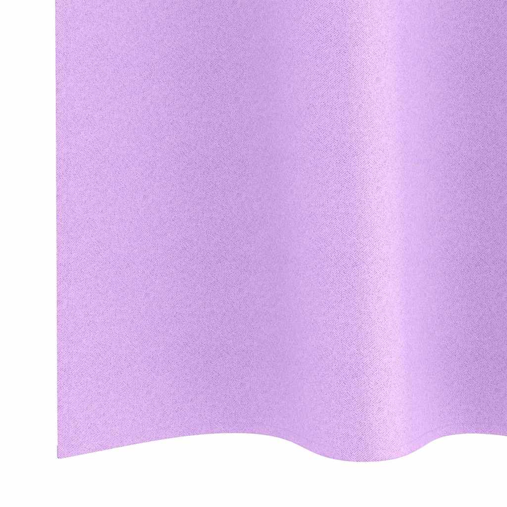 Tende Blackout con Anelli 2 pcs Viola 175 x 140 cm Poliestere | homemem39