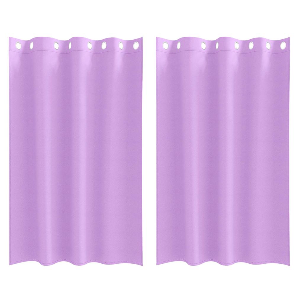 Tende Blackout con Anelli 2 pcs Viola 175 x 140 cm Poliestere | homemem39