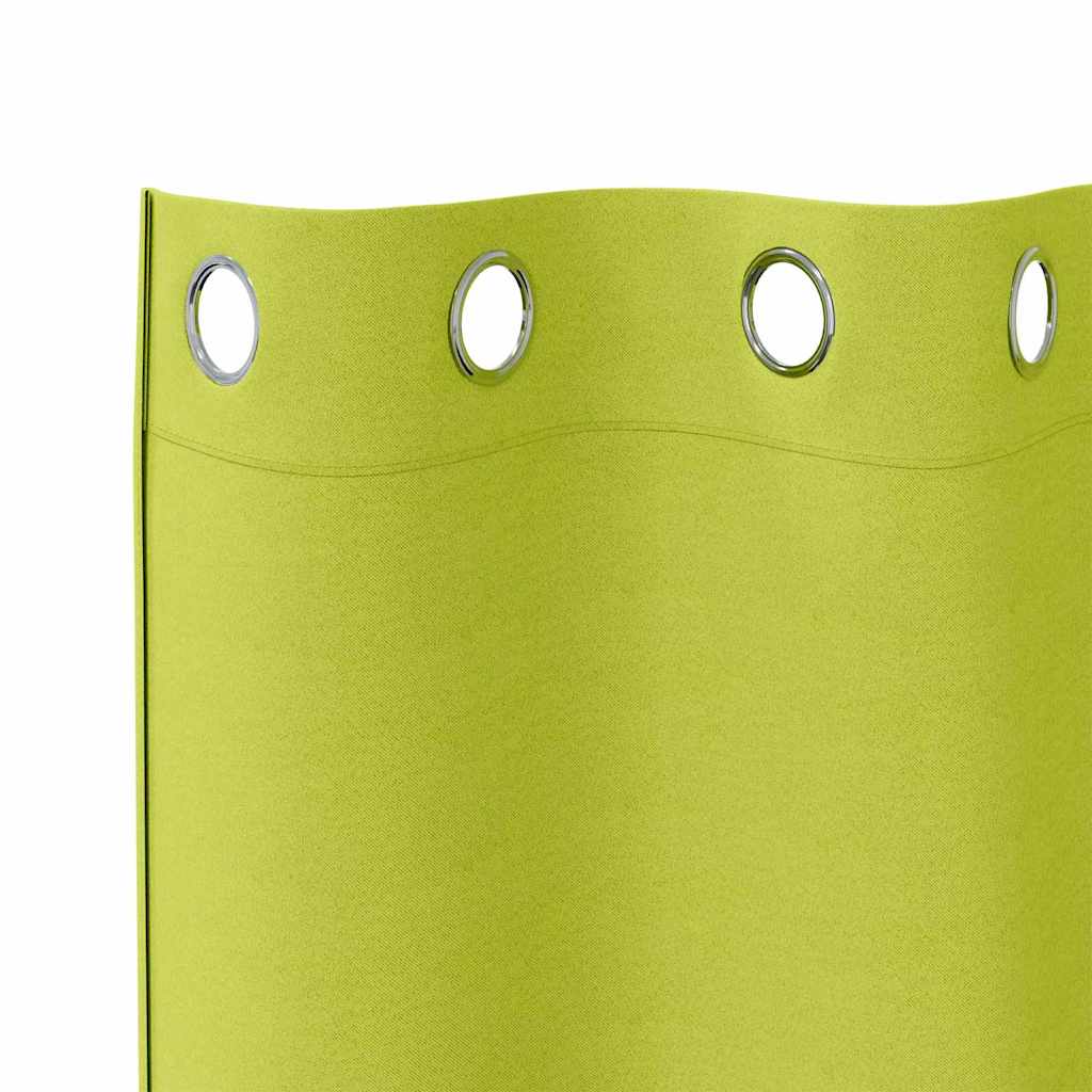 Tende Blackout con Anelli 2 pcs Verde 225 x 140 cm Poliestere | homemem39