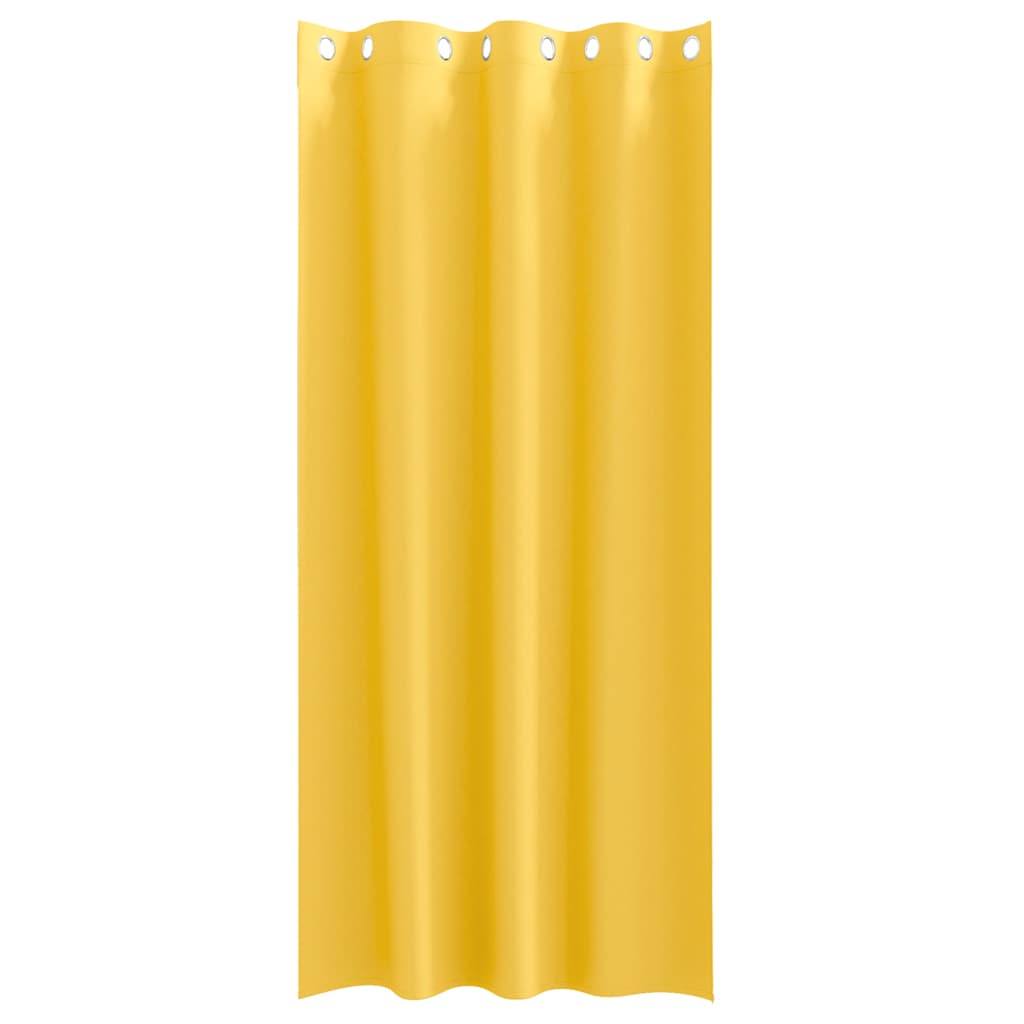 Tende Blackout con Anelli 2 pcs Giallo senape 245 x 140 cm | homemem39