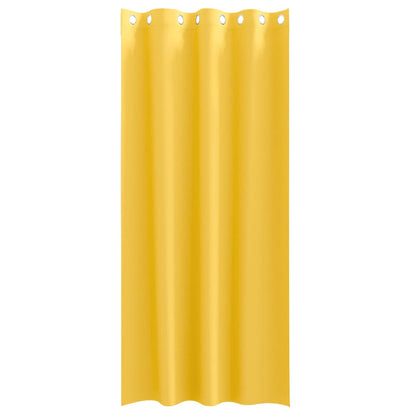 Tende Blackout con Anelli 2 pcs Giallo senape 245 x 140 cm | homemem39