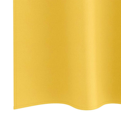 Tende Blackout con Anelli 2 pcs Giallo senape 260 x 140 cm | homemem39