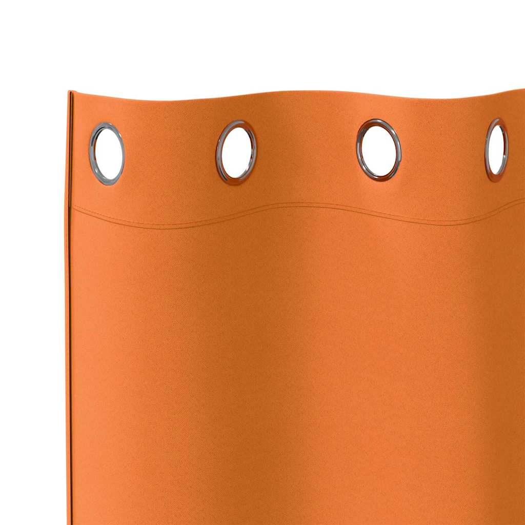 Tende Blackout con Anelli 2 pcs Arancione Vivo 175 x 140 cm | homemem39