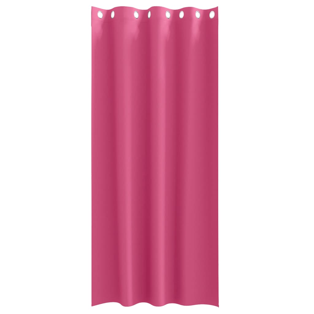 Tende Blackout con Anelli 2 pcs Rosa Vivo 225 x 140 cm