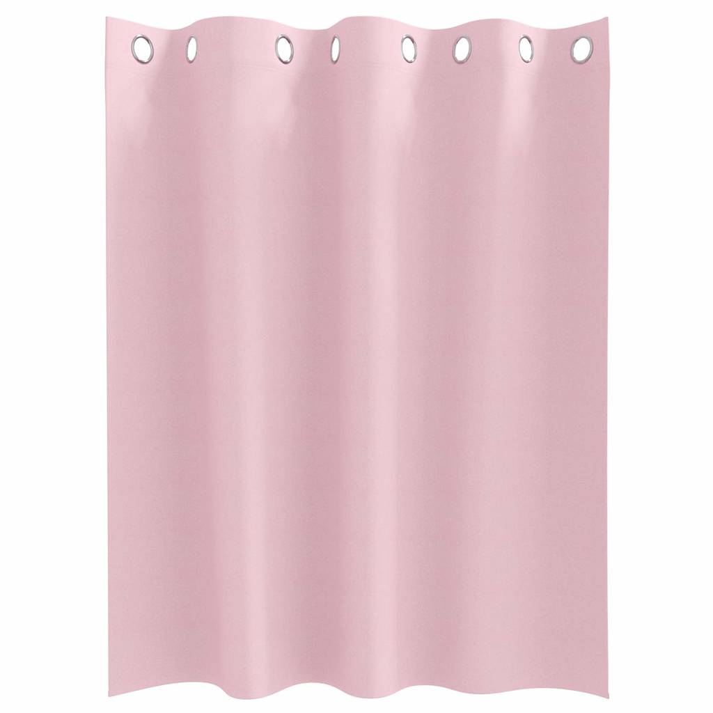 Tende Blackout con Anelli 2 pcs Rosa baby 140 x 140 cm | homemem39