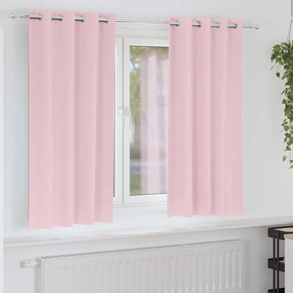 Tende Blackout con Anelli 2 pcs Rosa baby 175 x 140 cm | homemem39