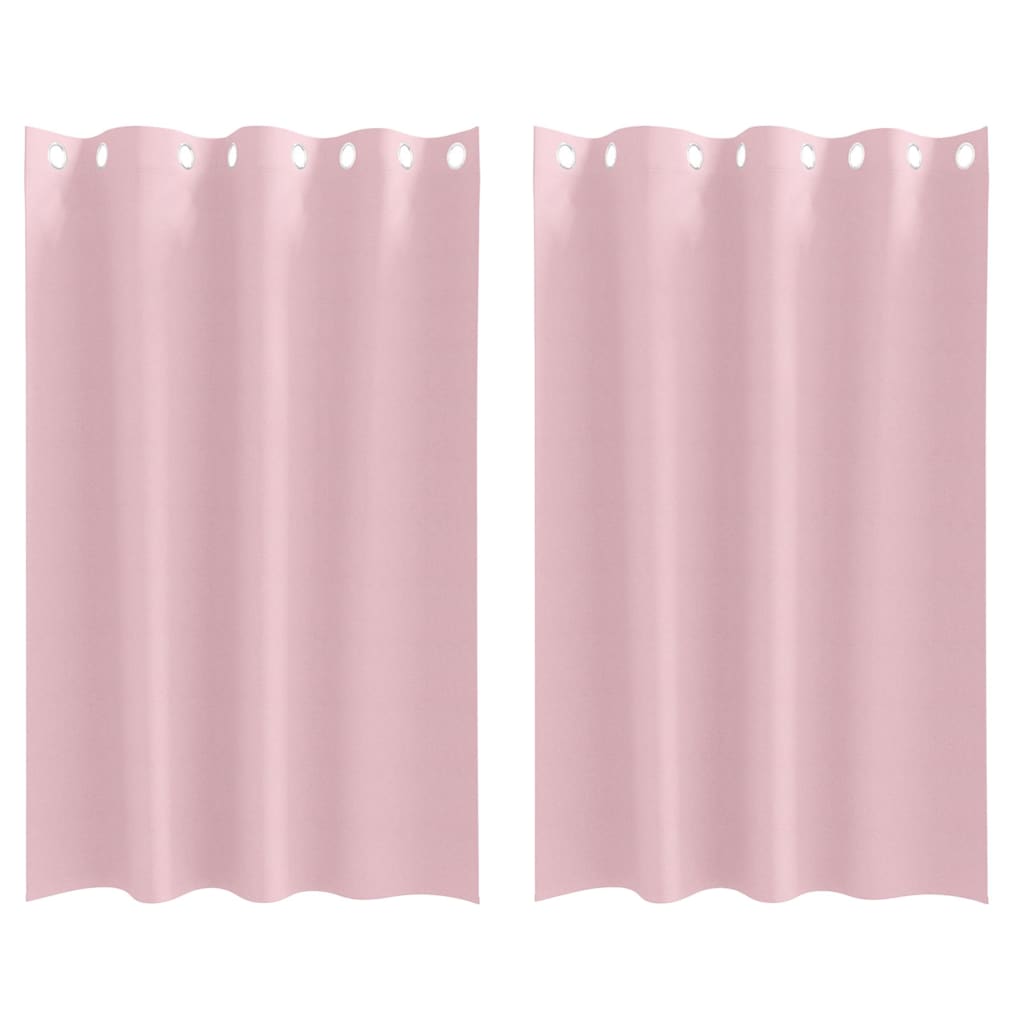 Tende Blackout con Anelli 2 pcs Rosa baby 175 x 140 cm | homemem39